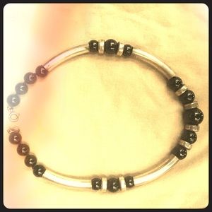 Black and Silver Necklace